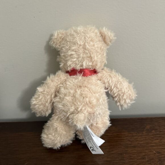 Kawaii Classic Toy Co. Teddy Bear Plush Patches Stitch Stitches Red Ribbon 7" - Picture 6 of 10